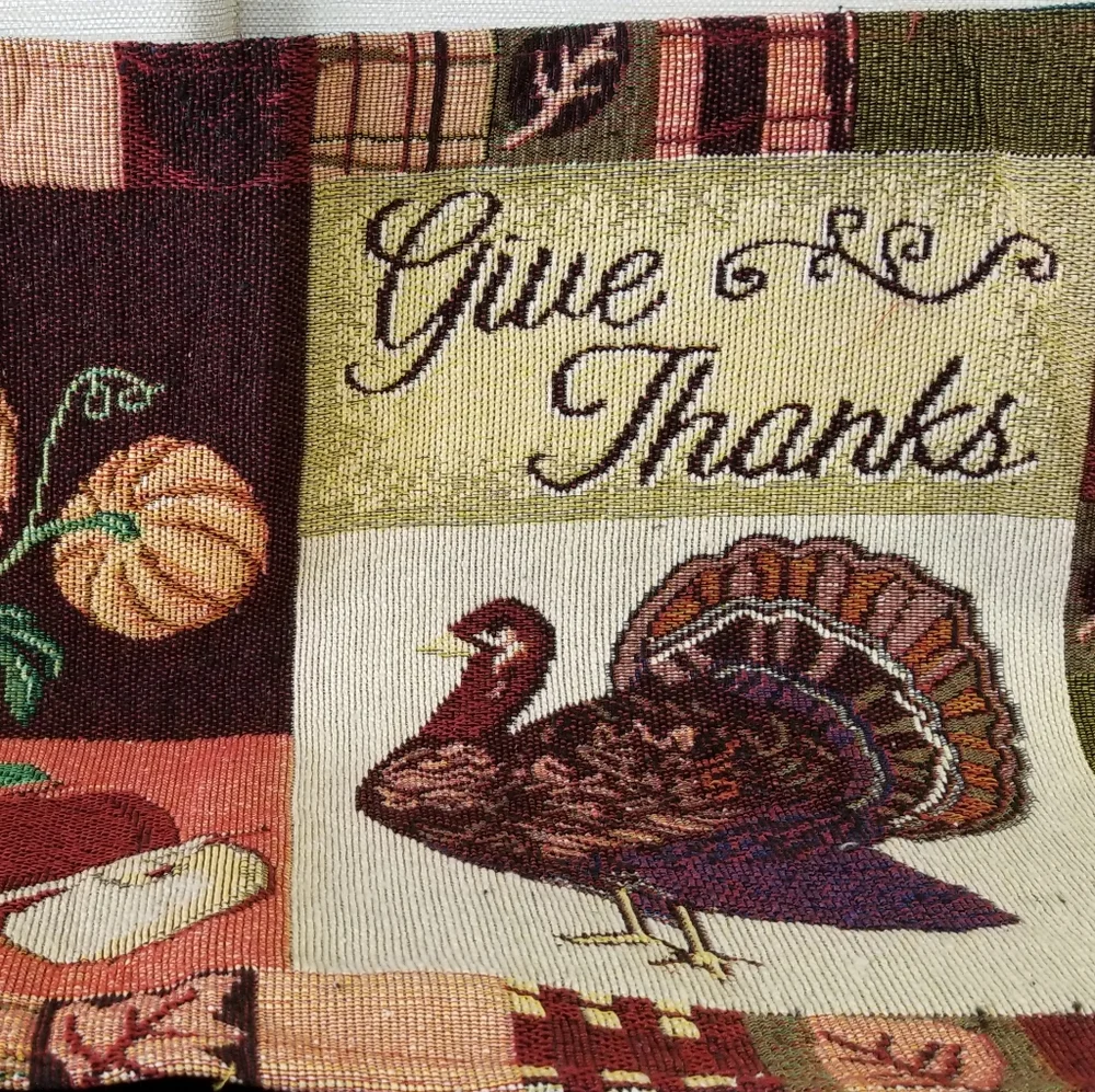 - New Handcrafted Give Thanks Tablemats, set of 2